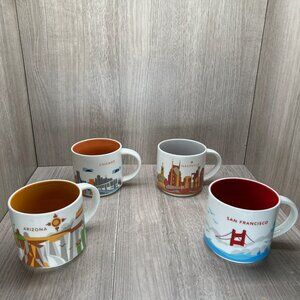 Starbucks You Are Here Collection Mugs Arizona Chicago Nashville San Francisco